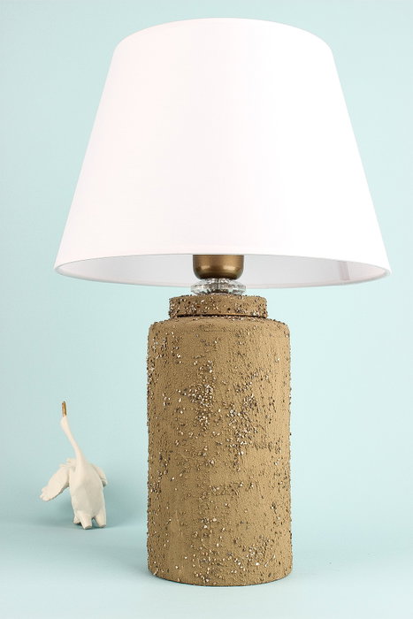Opviq Lámpara de mesa YL703 Beige y Blanco